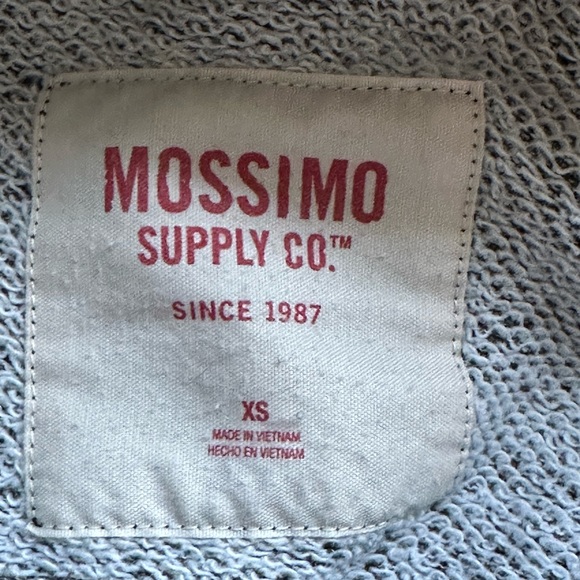 LMossimo Supply Co. Cozy Gray/Black Pullover Hoodie Sweater SZ XS Thumb … - Picture 8 of 12